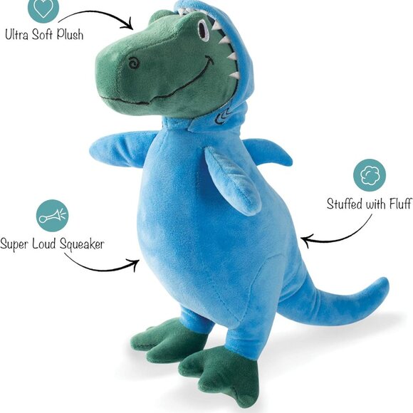 Studio Dog Plush Pet Toy with Squeaker, Feelin’ Jawsome! for All Breed Sizes, Me - Picture 3 of 4